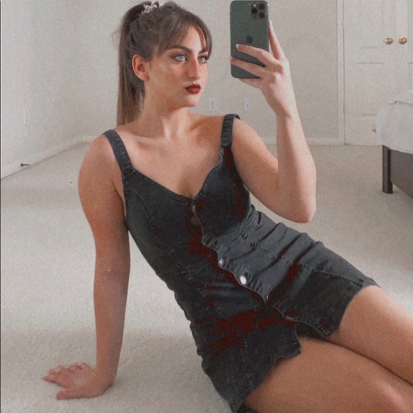 Urban Outfitters denim dress size M - Picture 1 of 4